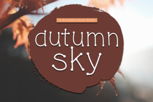 Autumn Sky Font for Creative Makers and Designers