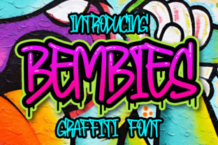 Bembies Display Font Review: A Graffiti-Inspired Typeface for Bold Branding