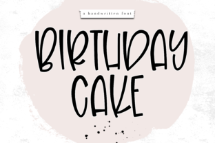 Birthday Cake Font for Web Design and Branding Projects