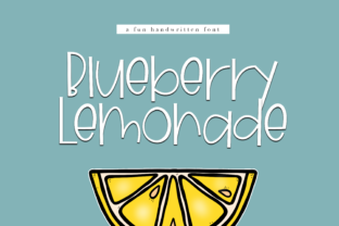 Blueberry Lemonade Font for Fresh and Cuddly Editorial Design