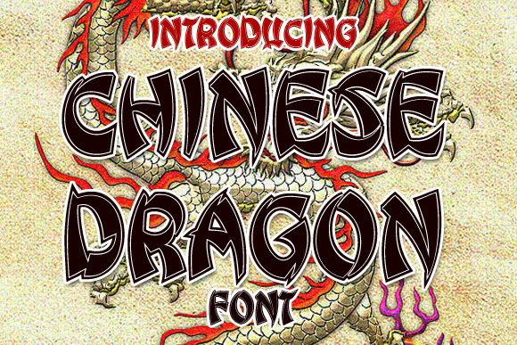 Chinese Dragon Font for Bold and Beautiful Design Projects