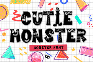 Cutie Monster: A Bold Display Font for Editorial Design