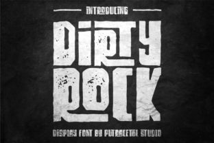 Dirty Rock Font for Bold, Rock-Style Designs