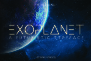 Exoplanet Font: A Display Typeface for Creative Publishing