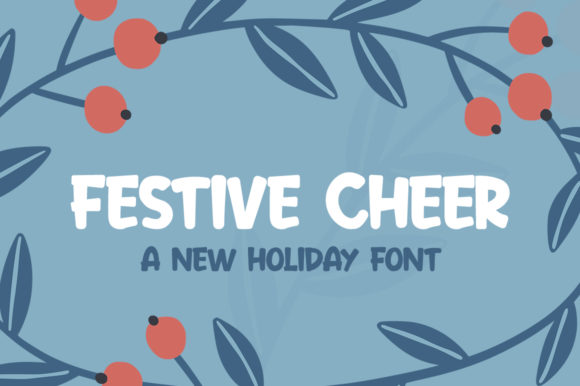 Festive Cheer Font for Holiday Editorial Design