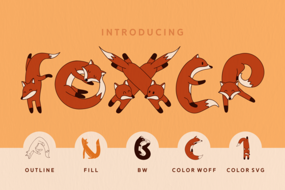 Foxer Font: A Playful Display Typeface for Business Branding