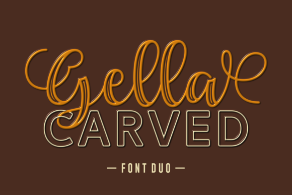 Gella Carved Duo: A Versatile Display Font for Marketers