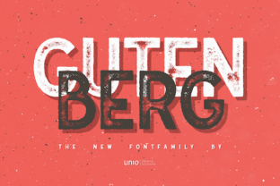 Gutenberg Family: A Premium Display Font for Editorial Design