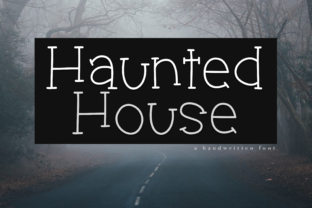 Haunted House Font: A Spooky Handwritten Typeface for Halloween and More