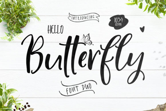 Hello Butterfly Duo Font for Authentic Editorial Design