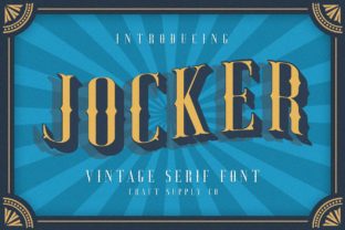 Jocker Family: A Bold Display Font for Retro-Inspired Campaigns