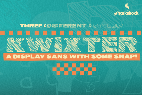 Kwixter Font: A Playful Display Typeface for Makers and Sellers