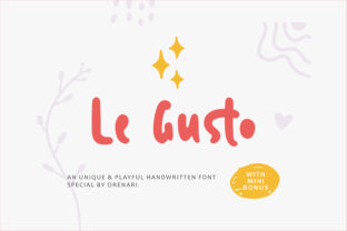 Le Gusto Font for Creative Makers and Shop Owners