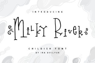 Milky River Font: A Playful Display Type for Creative Projects