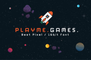 PlayMe.Games. — A Pixel-Style Display Font for Modern Design
