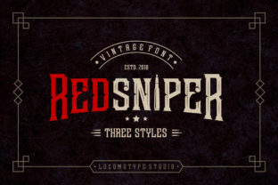 Redsniper Font: A Vintage Typography Gem for Editorial Design