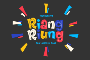 Riangriung Font: A Playful Touch for Your Kids Branding