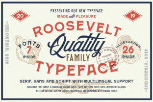 Roosevelt Family: A Premium Font for Western and Hipster Branding
