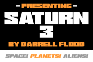 Saturn 3 Font for Bold, Futuristic Craft Projects