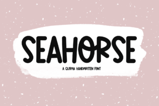 Seahorse Font: A Quirky Handwritten Display Typeface for Web Design