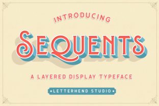 Sequents: A Layered Display Font for Editorial Elegance