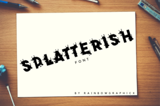 Splatterish Font Adds Creative Flair to Editorial Design