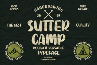 Sutter Camp Font for Bold Digital Branding and Display Typography