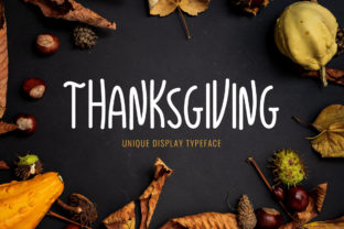 Thanksgiving Font: A Charming Display Typeface for Holiday Campaigns
