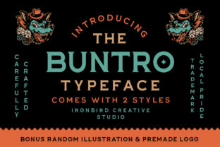 The Buntro: A Premium Display Font for Small Business Branding
