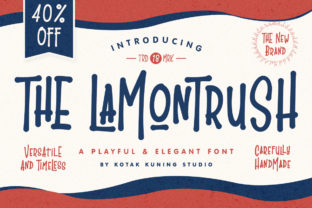 The Lamontrush Font: A Playful Display Typeface for Marketers