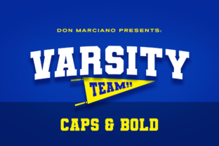 Varsity Team Font: A Bold Typeface for Creative Makers